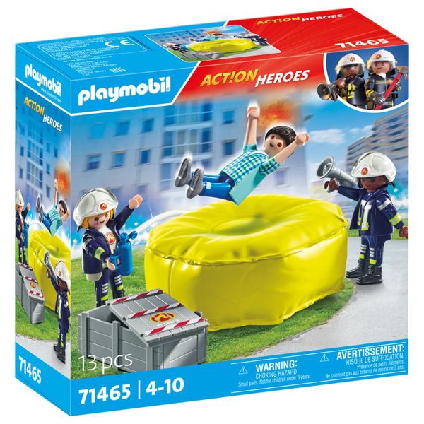 Playmobil Action Heroes - Firefighter with Air Pillow Playset - 13 Piece