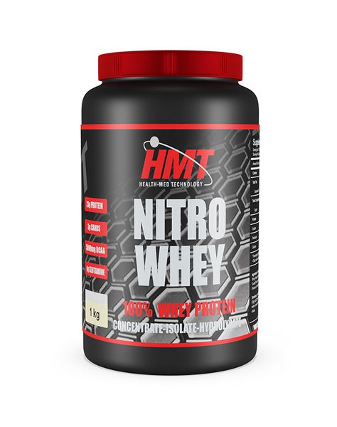HMT 100% Whey Protein- Nitro Whey 1kg - Vanilla