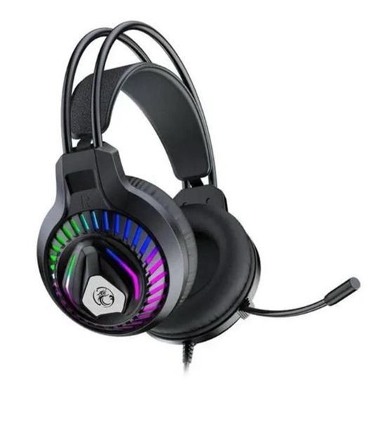USB computer wired gaming headset with microphone