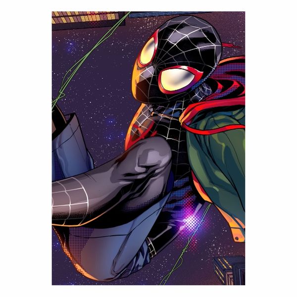 Miles Spiderman Black - A1 Poster