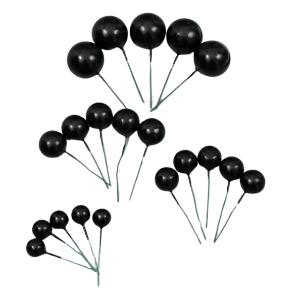Cake Decorating Styrofoam Balls - Black
