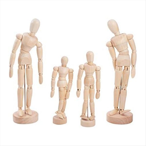 Wooden Manikin Blockhead Wood Artist Figure Doll Model