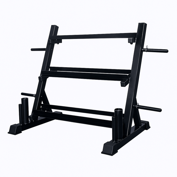 3-Layer Dumbbell Rack - Heavy Duty Weight Plate Stand
