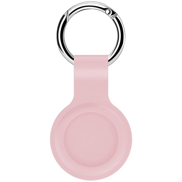 Silicone Round Keyring For Apple AirTag - Pink