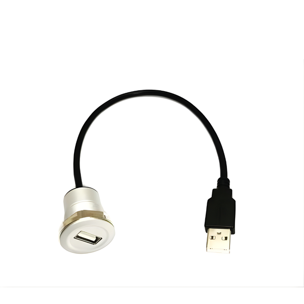 XY-USB2AAJF-2/30 USB2.0 Type A Panel Female Receptacle with 30cm Flylead