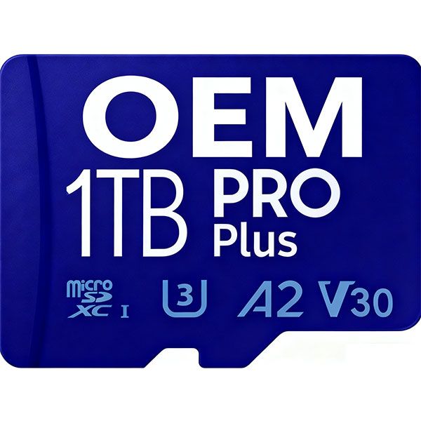 1TB Blue microSD Card - Expand Storage for Phones, Cameras, MP3/MP4, PSP