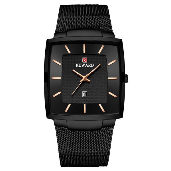 Business Men's Watch Waterproof Calendar Men's Square Stainless Stee