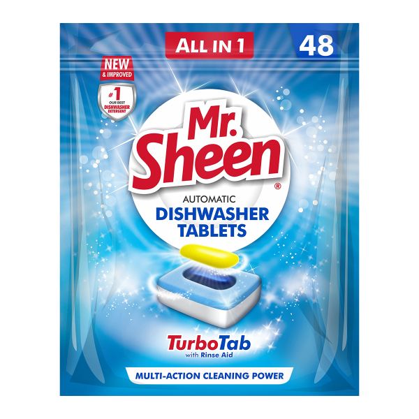 Mr Sheen Dishwasher Automatic Tablets 48 Units - 2 Pack