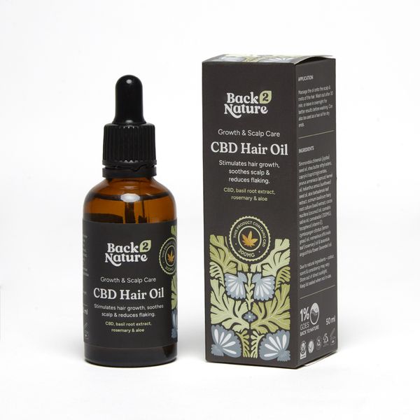 Back 2 Nature CBD Hair Growth &amp; Scalp Treatment Oil, 50ml