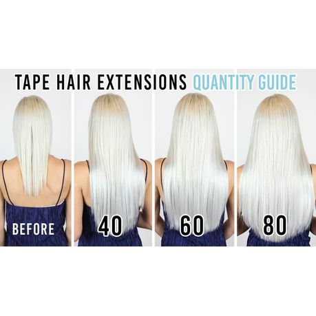 Tape in clearance extensions quantity guide