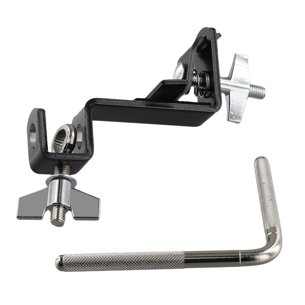 Percussion Mounting Bracket For Drum Drummer Instrument With L Rod