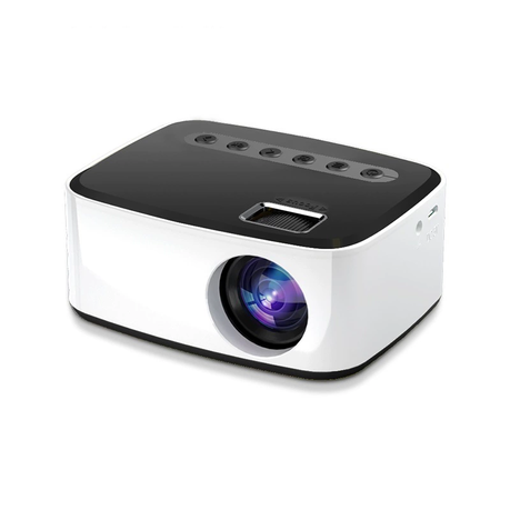 Portable Video Projector, 1920 x 1080 HD Resolution, Black White Image