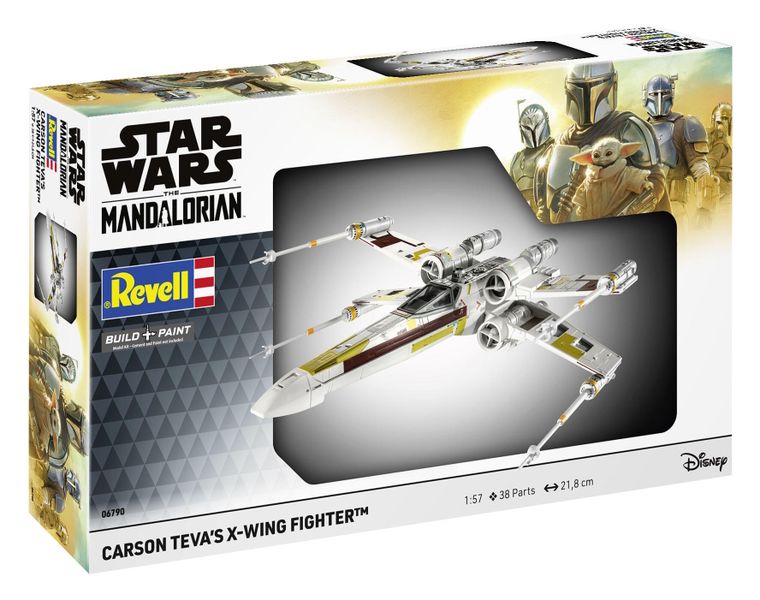 Revell 1/57 The Mandalorian: Carson Teva's X-Wing Fighter Plastic Model Kit