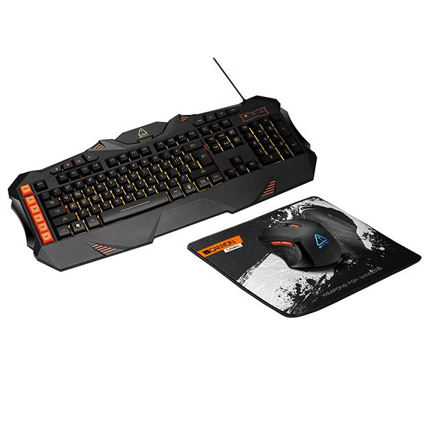 Canyon Leonof 3-in-1 Gaming Set - Gaming Keyboard, Mouse and Mouse Pad