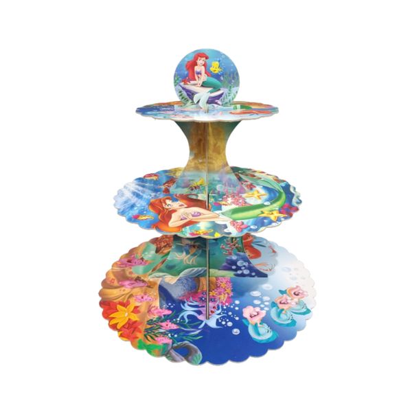The Little Mermaid Cup Cake Stand 3-Tier