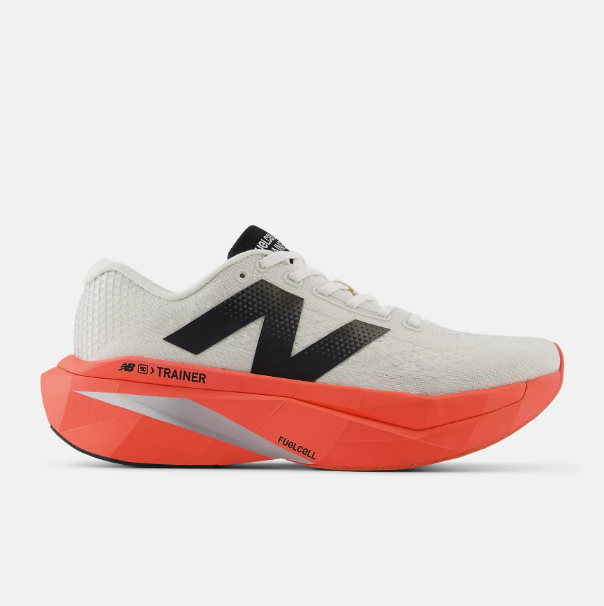 New Balance Men's Fuelcell Supercomp Trainer V3 Road Running Shoes - Urgent Red/Sea Salt/Black