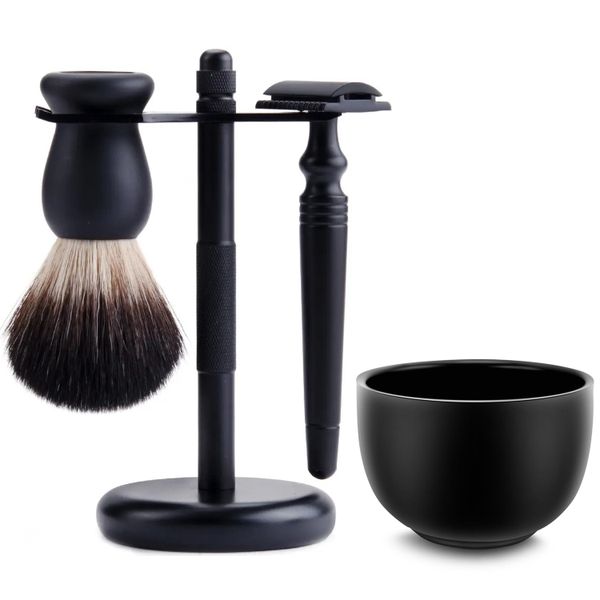 Razor Shave Kit, Black Men's Shaving &amp; Grooming Sets, Unique Gifts for Men