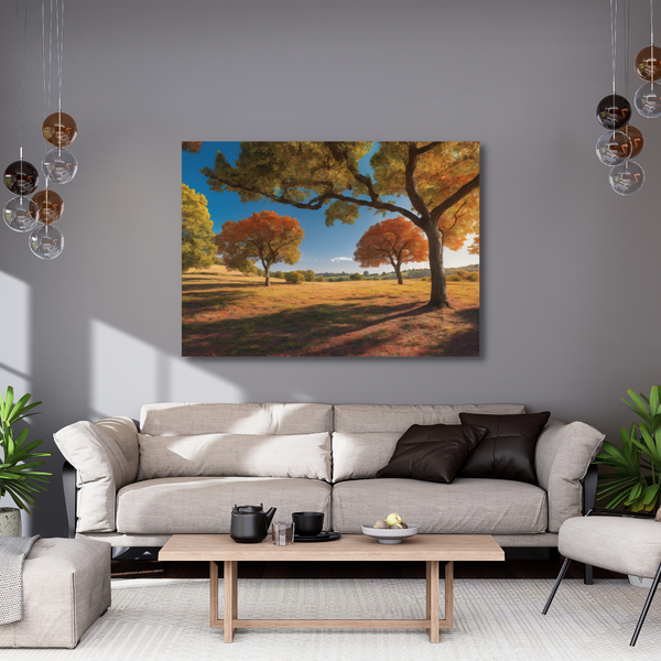 Canvas Wall Art - Colourful Trees 02 Artwork