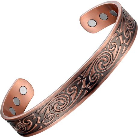 Copper Magnetic Health Bracelet for Men,Adjustable Bangle Jewelry Gift Image