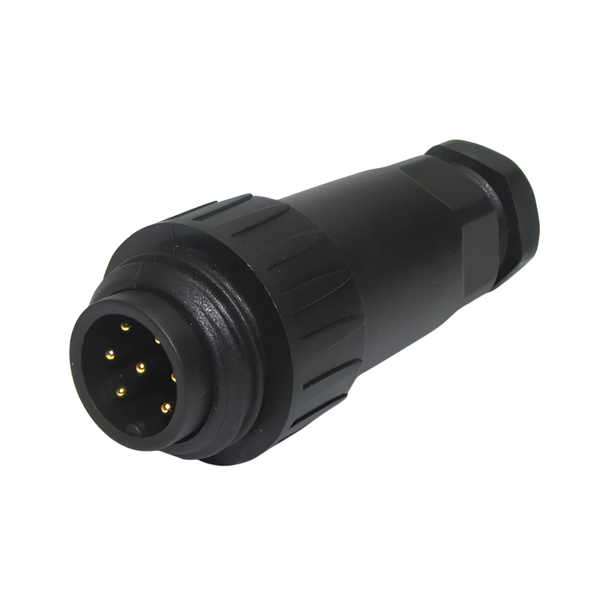 CA6LS13ZK-E Circular Connector 7-Pole Male Cable End 10A 250VAC IP67