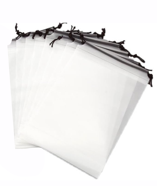 Travel Frosted Plastic Eva Drawstring Shoe Bag Organization - 40cm - Set of 8
