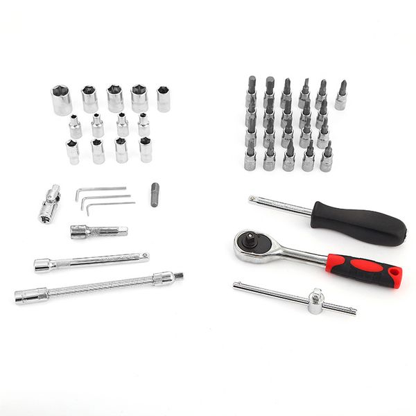 46pcs Auto Repair Tool Sleeve Auto Parts Tool Kit Set Car Emergency Tools