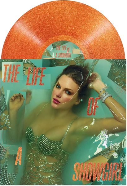 Taylor Swift - The Life Of A Showgirl (Portofino Orange Glitter Vinyl)