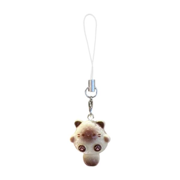 Lovely Cartoon Cat Phone Charm Accessory 3D Cat Mobile Accessory Stylish