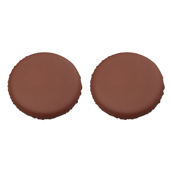 2 Pieces Round Bar Stool Cushion for 28-33cm Waterproof Bar Stool Covers Brown