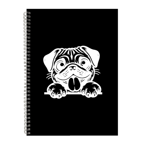 Pug Dogs Gift Idea Writing Book Notepad Notebook A4 503