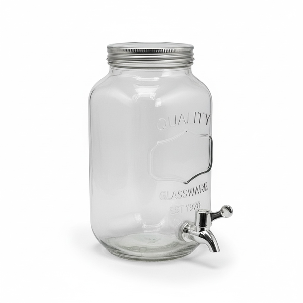 Beverage Dispenser 4L Glass With Tap