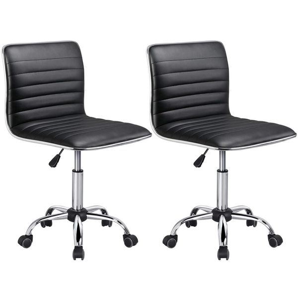 2 Set Bar Stools Soft Leather Kitchen Chairs Home Bar Furniture