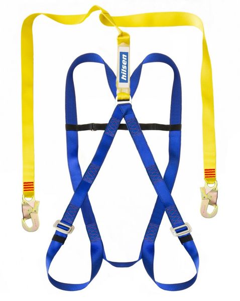 Full Body Harness - Lanyard Set Double Leg Lanyard with Snap Hooks