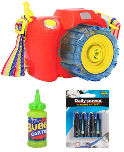 Red Bubble Camera Light &amp; Music - Batteries Included