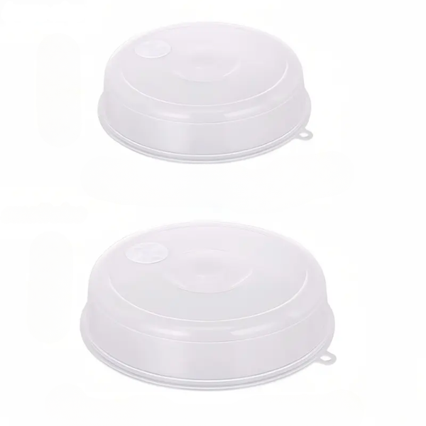 Microwave Transparent Plate Cover 23cm x &amp; 17cm - Set of 2