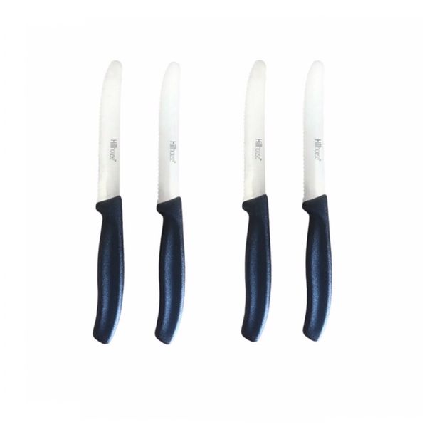 Hillhouse Stainless Steel Universal Knife - Black x 4