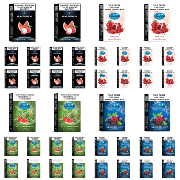 Amaren Hookah Flavor Carton - Variety Combo (40 x 50g)