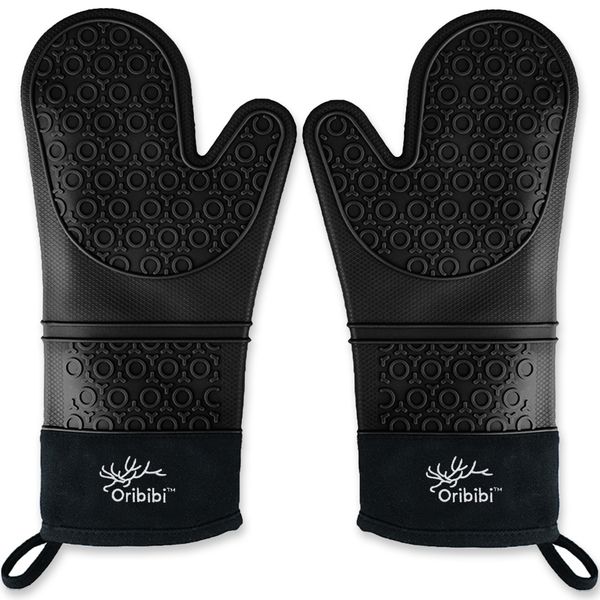 Oribibi – Oven Mitts / Mittens / Kitchen Gloves - Heat Resistant, Anti-Slip