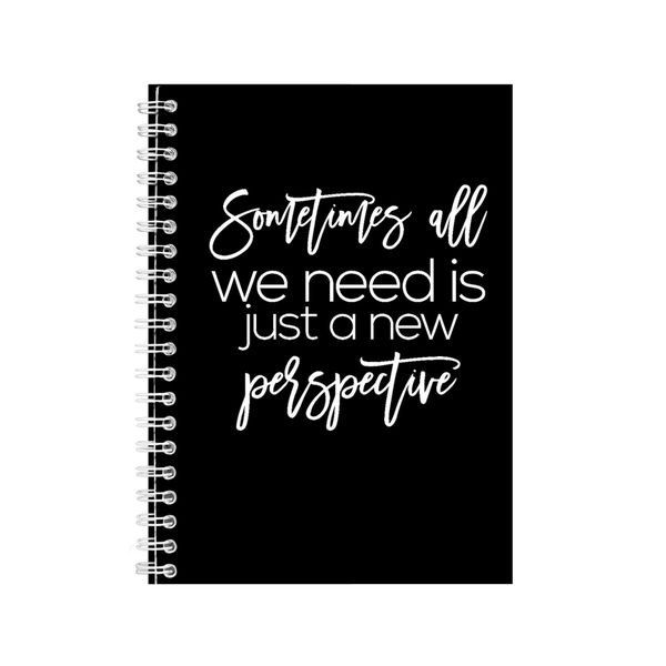 Perspective A5 Notebook Spiral Lined Motivational Saying Graphic Notepad146