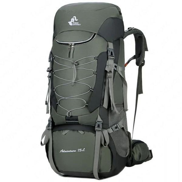 Free Knight 75L Waterproof Lightweight Camping Backpack &amp; Rain Cover FK0393