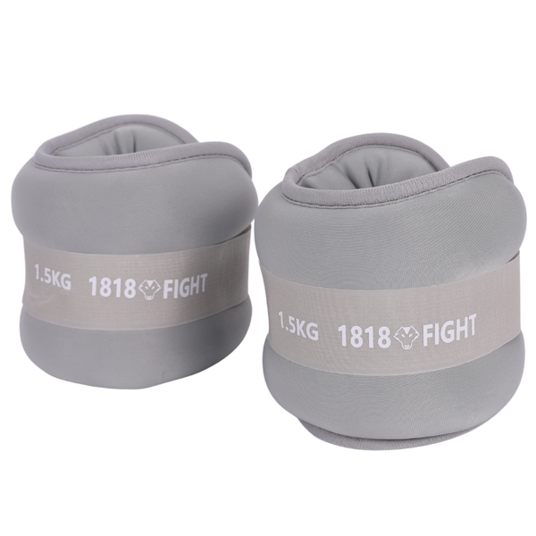 Adjustable Ankle/Wrist Weights - Soft, Secure Fit for Training (0.6-4 KG)