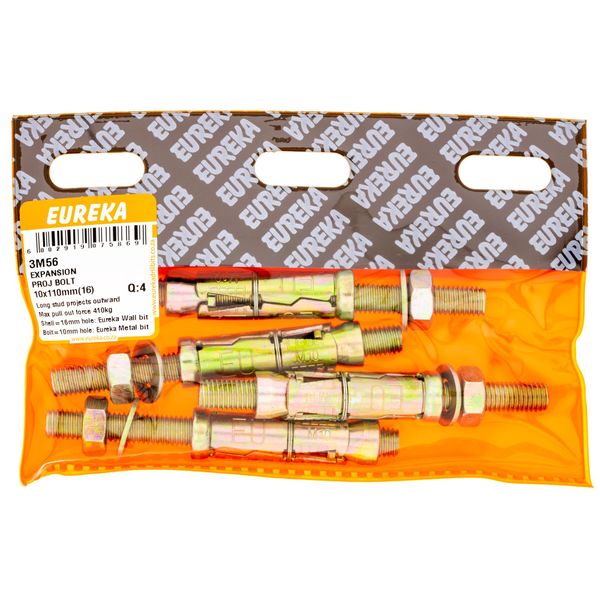 EUREKA Expansion Projecting Bolts 10 x 110mm(16) Q:4 3M56
