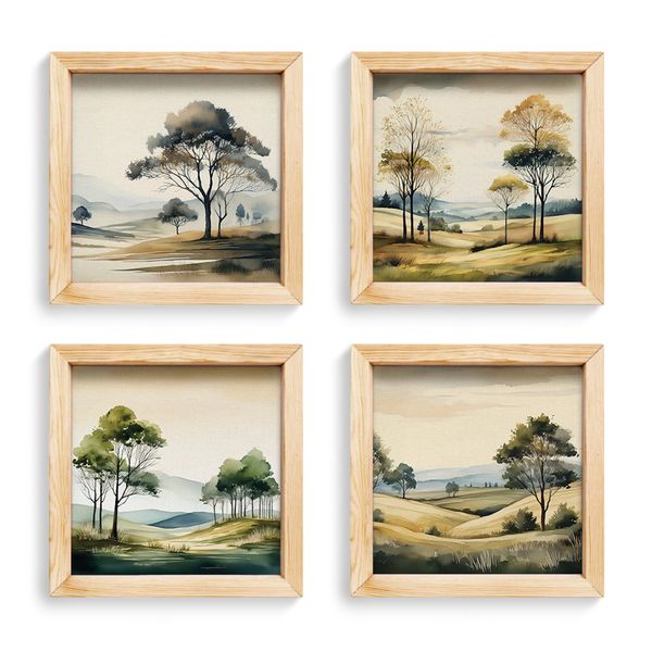 Cape Art Pine Boxed Canvas 4 Piece Collage Serene Landscape