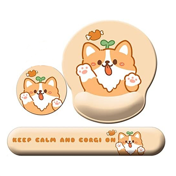 3-In-1 Cute Mouse Pad And Keyboard Wrist Rest Support