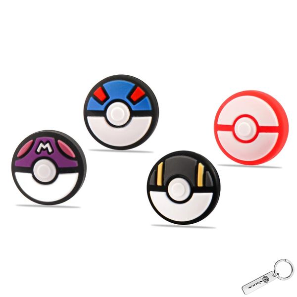 4pcs Silicone Thumb Grips Compatible with Nintendo Switch/OLED/Switch Lite