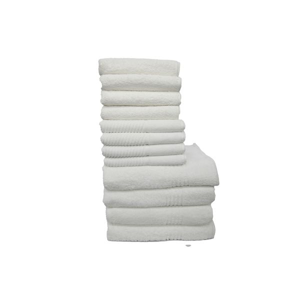 SR Luxury - Sterling Silver - 12 Set Bath Sheet Combo with 660GSM Bath Mat
