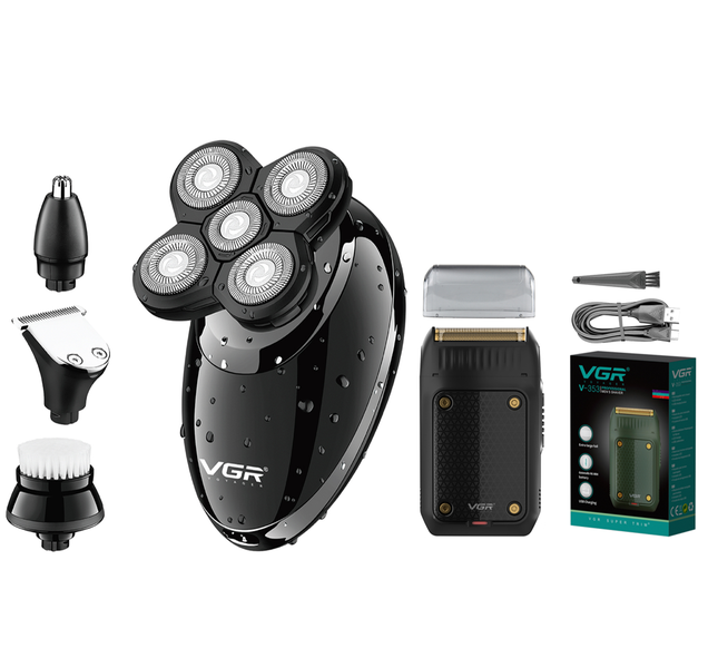 Combo: 4-in-1 Professional Mens Grooming Set &amp; Travel Shaver