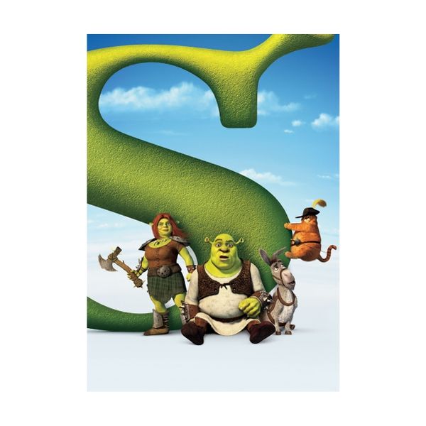 Shrek and Knight Fiona - A1 poster
