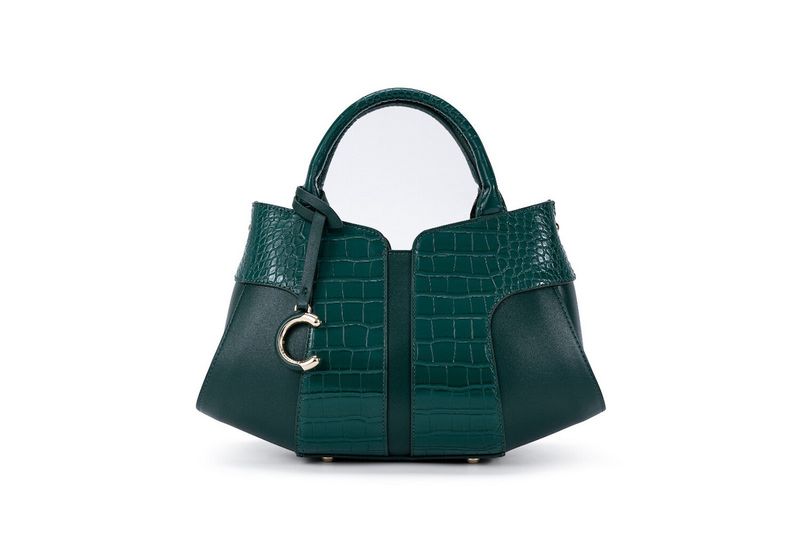 Chrisbella Classic Executive Green Handbag
