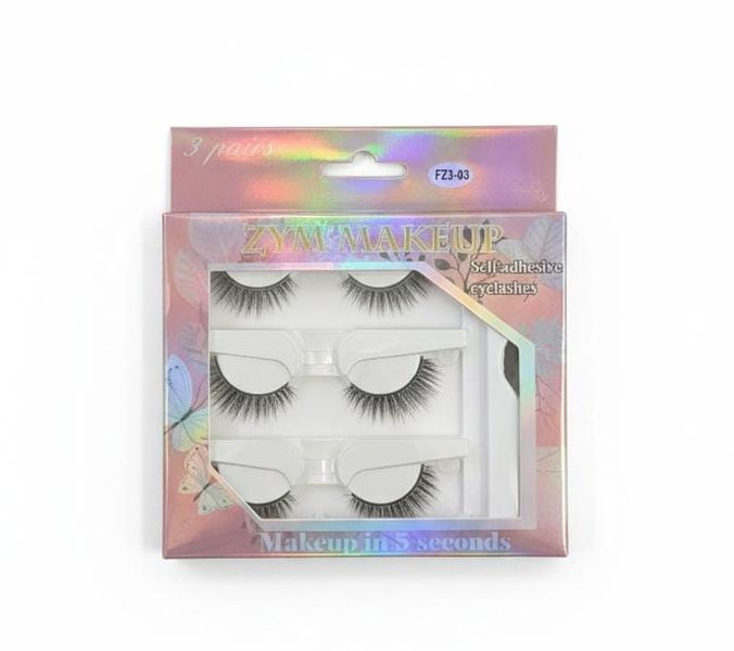 Reusable Self Adhesive Eyelashes False Eyelashes No Glue Needed Stick NO 2
